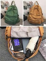 Sac à dos en toile unisexe, esthétique rétro, fermeture éclair, portable, pour les étudiants du lycée/du collège, sac de voyage pour ordinateur portable