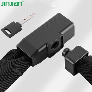 JINJIAN Serrure de vélo <span class=keywords><strong>antivol</strong></span> robuste de haute sécurité Serrure de <span class=keywords><strong>chaîne</strong></span> de bicyclette Serrures de gymnastique <span class=keywords><strong>Chaîne</strong></span> pour moto - Product Image 2