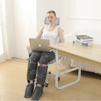 Masseur de jambes à compression d'air LUYAO avec chaleur, stimulateur de circulation des pieds et des mollets, pression d'air réglable pour soulager la douleur