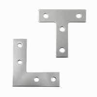 Accessoires de profilés en aluminium à fente en T de la série 20 30 40 50, plaque de connexion en forme de T pour profilés en aluminium