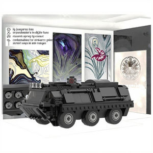 क्लासिक काले <span class=keywords><strong>1</strong></span>:<span class=keywords><strong>35</strong></span> पैमाने पुलिस श्रृंखला डिय बिल्डिंग ब्लॉक जन्मदिन के लिए प्लास्टिक खिलौना मॉडल सेट - Product Image 3