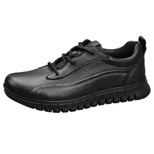 Zapatos de Hombre para Caminar con Suela de Goma, Ligeros, Transpirables, a la Moda, con Parte Superior Tejida, Color Negro para Otoño - Product Image 3