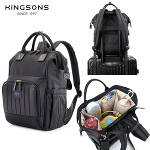 Kingsons Women's Waterproof Backpack 15.6 Inch Laptop Bag Business Travel Diaper Bag Tote Dual Use - Product Image 4
