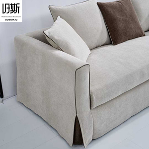 Sofá Chesterfield Moderno, Tapizado, Extensible, Desmontable, Lavable, de Lino, para Espacios Pequeños, Sofá Vertical Nórdico - Product Image 4