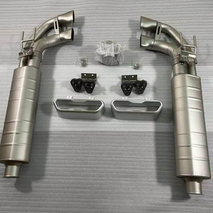 Échappement de performance en titane ultra-léger pour G-Wagon W464 W463A G63 AMG, double sortie latérale, silencieux style AK, Pop & Bangs - Product Image 1