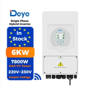 Entrepôt de l'UE onduleur hybride monophasé Deye SUN-6K-SG03LP1-EU 6Kw 8kw 10Kw onduleur solaire hybride wechselrichter