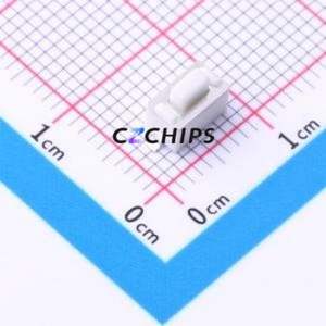 TD-1106SN-5.0H-160 Tactile Switch SMD Switch Single Pole Single Throw Rectangle Button 1.6N Vertical Mount - Product Image 1