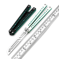 Nouveau stock Couteau pliant CNC en alliage d'aluminium, outil d'entraînement papillon Squid Nautilus V2 Trainer en acier inoxydable pour activités de plein air et bricolage