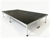Plateforme de scène en aluminium légère, design pliable, assemblage rapide, scène mobile robuste pour la location de scènes de concert et d'événements