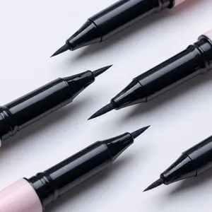 Lápis Eye Liner Liquid OEM Eye Makeup Pen Dry Rapidamente Longo Durável Impermeável Personalize seu logotipo Delineador preto fosco