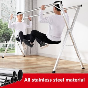 X Loại 3 Thanh Phổ Quần Áo Khô Kệ Gấp Thép Không Gỉ Vải Máy Sấy Giá Ngoài Trời Quần Áo Máy Sấy 1.5M, 2M, 2.4M Chiều Dài - Product Image 4