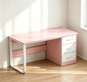 <span class=keywords><strong>Escritorio</strong></span> de oficina multifuncional de MDF, <span class=keywords><strong>minimalista</strong></span>, económico, de tres cajones, estable, para el hogar, venta al por mayor de fábrica. - Product Image 3
