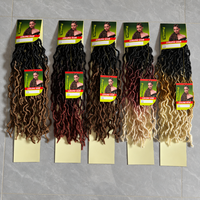 Estensioni per trecce e dreadlock in finto capello, morbide, ondulate, stile gypsy, all'uncinetto, altamente convenienti, 14/18/24 pollici, disponibili in più colori