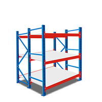 Étagère de rangement multi-niveaux réglable Gui Chang, métal thermolaqué 1000 kg, niveaux réglables en hauteur, facile à assembler