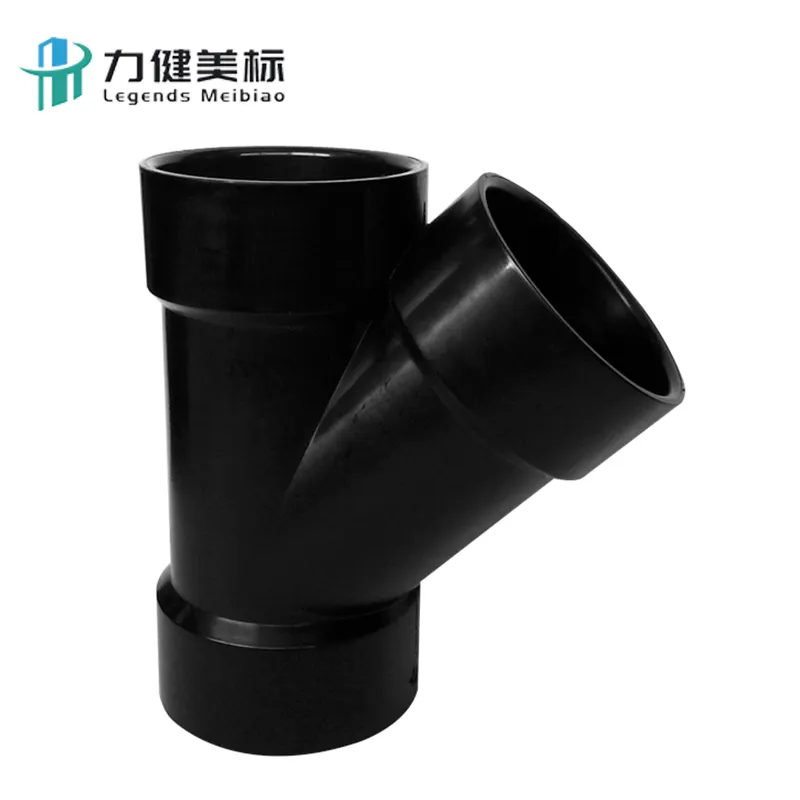 Hot Selling Water Pipe ABS Fittings Butt Fusion Black Reducing Tee
