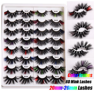 FENGFLY Cils en vison colorés en bande complète, aspect naturel, haute qualité, pour approvisionnement mixte et vente en gros à prix bas - Product Image 6