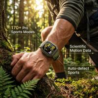 Montre connectée GPS robuste K78 de 1,95 pouce avec batterie de 1000 mAh, appels Bluetooth, pour hommes, compatible Android, fabriquée en usine OEM