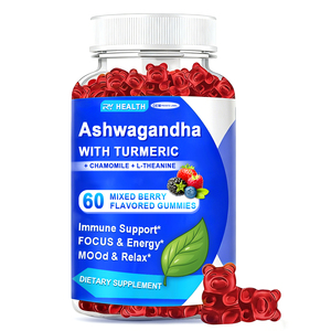 <strong>Natural</strong> Stress Well Kids Sleep Vegan Gummy Candy Vitamins Supplements Ashwagandha Gummies - Product Image 1