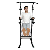 Équipement d'entraînement multifonctionnel pour gymnastique à domicile Barre de traction en acier Tour de puissance Station d'immersion avec support Musculation pour hommes femmes