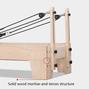 CZFIT - Artículo Más Vendido, Máquina Profesional de Pilates Reformer de Madera de Arce, Cuero PU Negro, Equipo de Fitness Profesional - Product Image 2