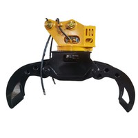 Pelle hydraulique rotative, pince de tri, grappin en pierre/bois pour pelle