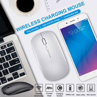 Seenda — souris optique sans fil 2.4GHz, récepteur, réglable, silencieuse, Rechargeable