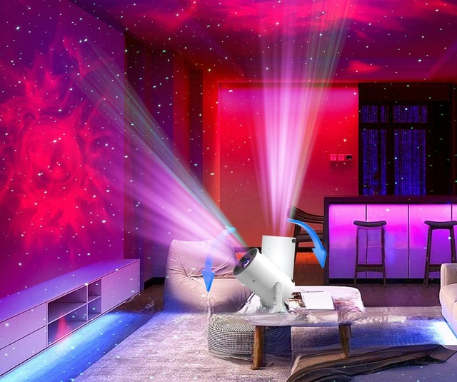 Xunage New Black Hole Nebula Star Projection Lamp Milky Way Starry Atmosphere Bluetooth Speaker PVC Material Small Night Light