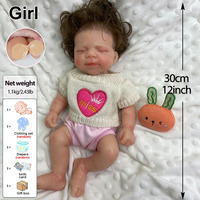 12-Zoll Vollsilikon Reborn-Babypuppe vom Hersteller, Individuell Gestaltete Reborn-Puppe Pascale für Boutiquen & Luxus-Geschenkvertrieb
