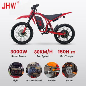 Motocicleta Eléctrica Todoterreno de 60V25Ah y 3000w con Motor sin Escobillas, 80km/h, para Todo Tipo de Terreno, con Batería - Product Image 2