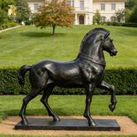 Escultura de Caballo de Bronce de Tamaño Real, Precio de Fábrica, Venta Caliente, para Jardín Exterior