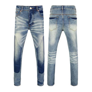 <span class=keywords><strong>Jeans</strong></span> da <span class=keywords><strong>Uomo</strong></span> Vintage Stampati Stile Dritto <span class=keywords><strong>Slim</strong></span> <span class=keywords><strong>Fit</strong></span> Strappati in Denim Lavato Ricamato Y2K Streetwear Elasticizzati Moda Estiva - Product Image 2