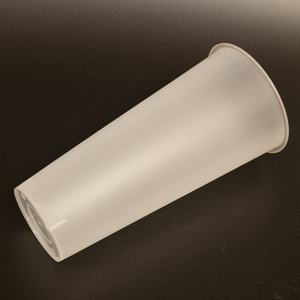 Gobelet en plastique personnalisé avec logo, calibre 90 mm, 500 ml, 17 oz, impression de gobelet à thé au lait - Product Image 4