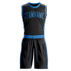 Conjunto de Camiseta y Pantalones Cortos de Baloncesto Transpirables Personalizados para Adultos, Malla de Poliéster, Nombre, Número, Logotipo del Equipo, Uniforme OEM - Product Image 1