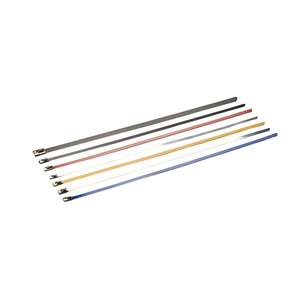 الجملة متعددة الأغراض اللون الفولاذ المقاوم للصدأ سحاب العلاقات كابل-الكرة قفل المغلفة العلاقات - Product Image 2