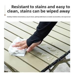 <span class=keywords><strong>Table</strong></span> pliante portable en aluminium réglable en hauteur pour <span class=keywords><strong>camping</strong></span>, voiture, ou stand de vente ambulant – Modèle Egg Roll – Nouveauté très demandée - Product Image 5