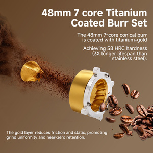 <span class=keywords><strong>Molinillo</strong></span> de Café de Alto Torque y Silencioso con Motor DC, Dosis Única, Muelas de Titanio de 48mm, Cero Retención, para Cafetería - Product Image 3