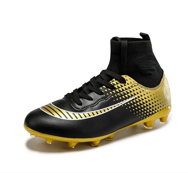 Men's Soccer Boots High Top Cleats Adult Football Shoes Lightweight Men Sneakers Shipping Outdoor Grass Football Boots Male