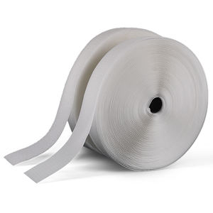 Wholesale non-adhesive woven sewing machine sewing <b>hook</b> and <b>loop</b> <b>tapes</b> fasteners clothing accessories white support OEM ODM - Product Image 1