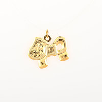 Pendentif Collier Poney en Cuivre Électroplaqué Écologique à Motif Craquelé CNC, Best-seller Transfrontalier, Style Xiaohongshu pour Femme
