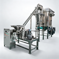 Broyeur classificateur d'air WFJ pour la transformation alimentaire, machine de broyage à sec en acier inoxydable avec système de collecte des poussières par impulsions