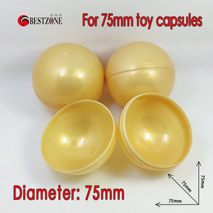 Venta de fábrica <span class=keywords><strong>75</strong></span> mm o 7,5 <span class=keywords><strong>cm</strong></span> o 2,95 'pulgadas Máquina Expendedora de color sólido que se puede abrir Cápsula de juguete - Product Image 4