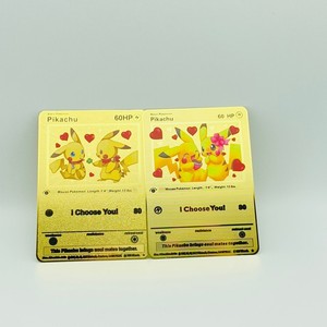 Carte à collectionner Pikachu Pokémon : Je te choisis, 60HP, holographique, promotionnelle, design mignon de dessin animé - Product Image 1