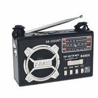 Radio portable rechargeable USB/carte SD Am Fm Waxiba Xb avec AUX/torche