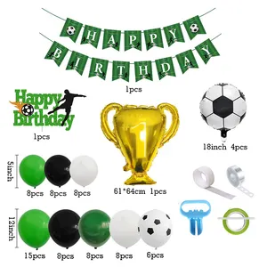 Decoration Baby Shower Gender Reveal Soccer Balloons Arch Event Wedding Decor Accessories Balloon Happy Birthday Party Latex Set