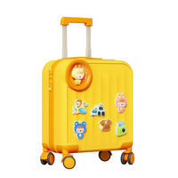 Valise à roulettes pour enfants, bagage de voyage léger en ABS rigide |   360 °   Valise pour enfants avec roues pivotantes et poignée réglable