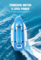Bateau gonflable électrique motorisé pour piscine avec scooter sous-marin à longue autonomie