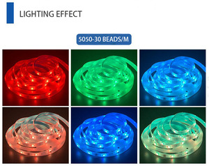 12V 2835 <span class=keywords><strong>LED</strong></span> bande Diode <span class=keywords><strong>ruban</strong></span> maison cuisine extérieur décor lampe 5M RGB 44 touches télécommande 3A adaptateur secteur <span class=keywords><strong>LED</strong></span> bande lumineuse - Product Image 5