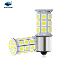 Ampoules LED pour voiture en gros 1156 P21W, ampoules LED BA15S, ampoules LED 1157 clignotant 5050 27SMD T20 W21W, feux de freinage pour véhicules