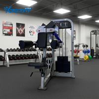 Mesin Latihan Angkat Lateral Bickfit Heavy Duty Steel untuk Penguatan Otot Bahu dan Delt, Sistem Pemberat Pin, Mesin Gym