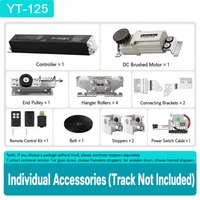 Système d'opérateur de porte coulissante automatique Guidi, moteur DC sans balais, contrôle à distance/GSM, faible bruit, kit complet pour hôpital